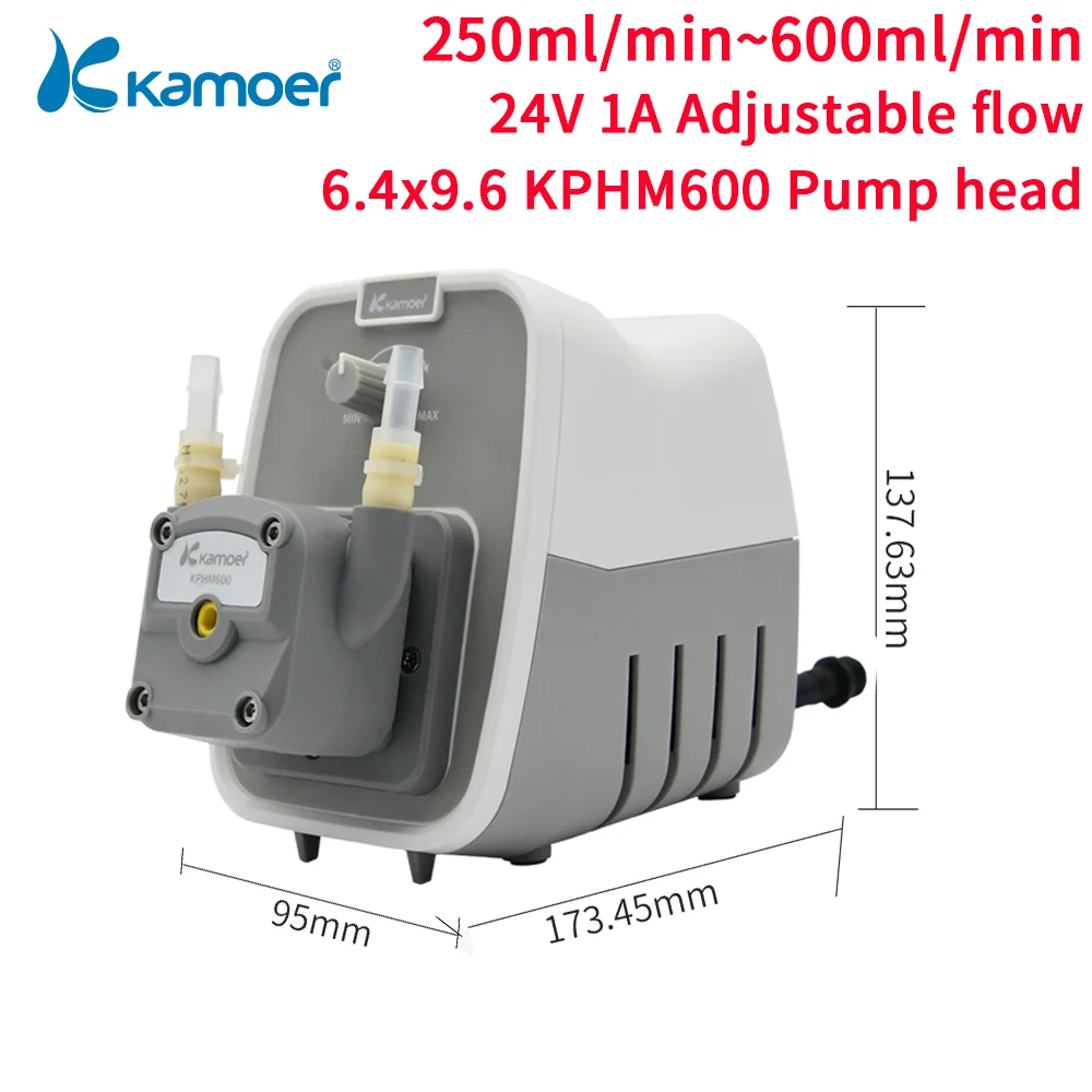 Kamoer   , 24V DC   , BPT Ʃ,   , KCP200/KCP600, 100-600ml/, 6.4x9.6mm